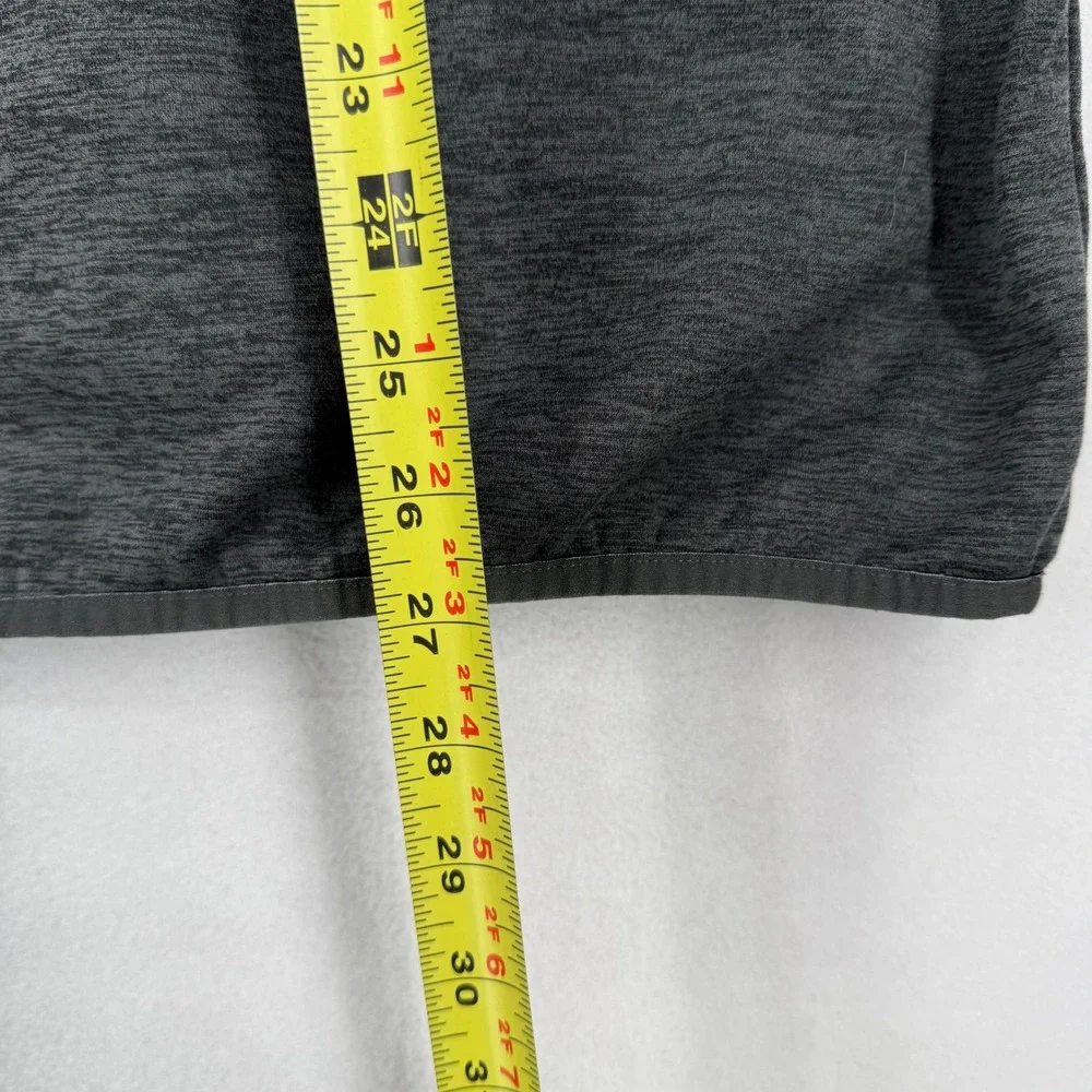 The North Face Mens Charcoal Gray‎ 1/4 Zip Fleece Pullover  XL Stock Yards